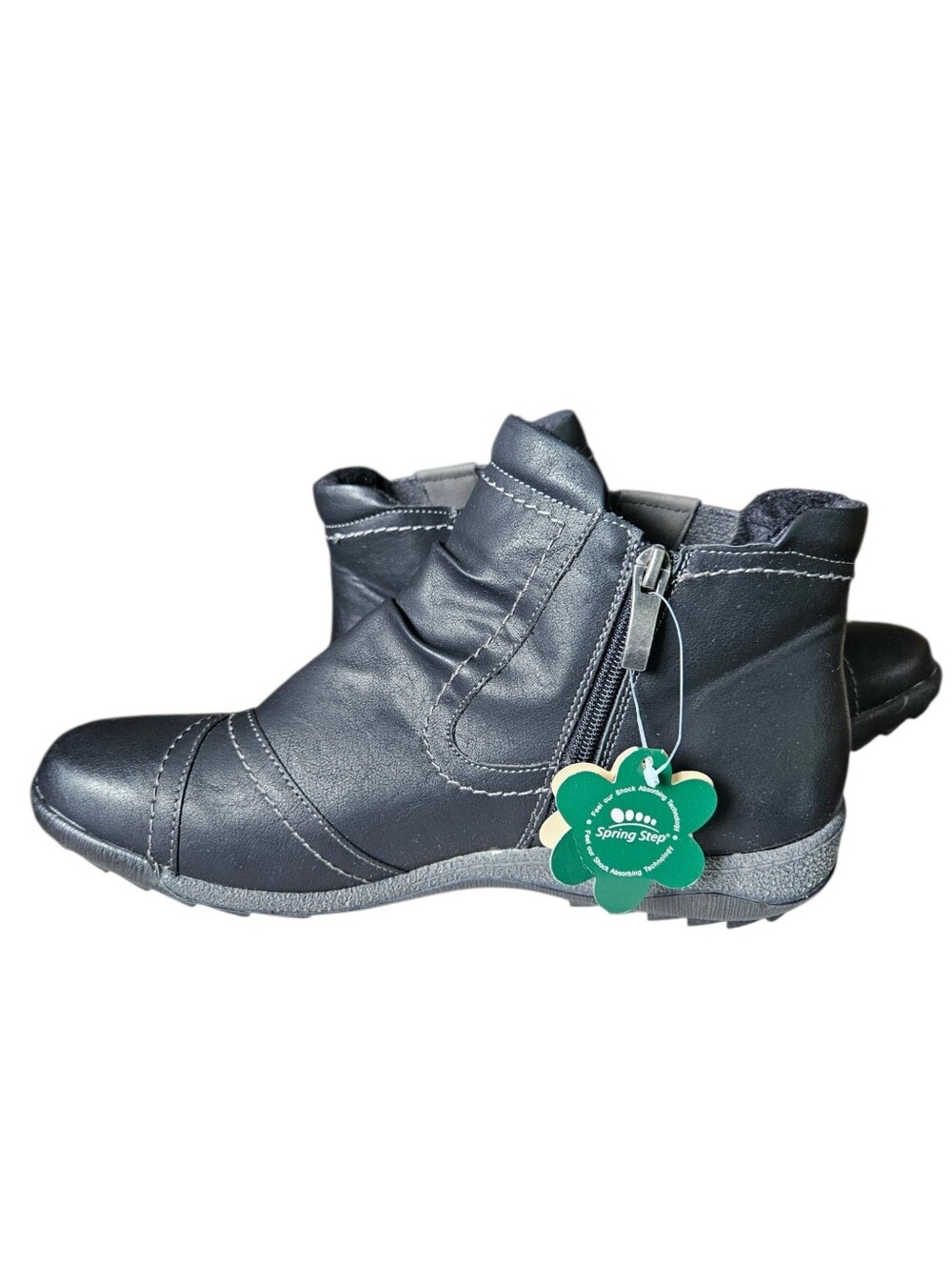 NWT Spring Step Atella Side-Zip Ankle Boots, 11M